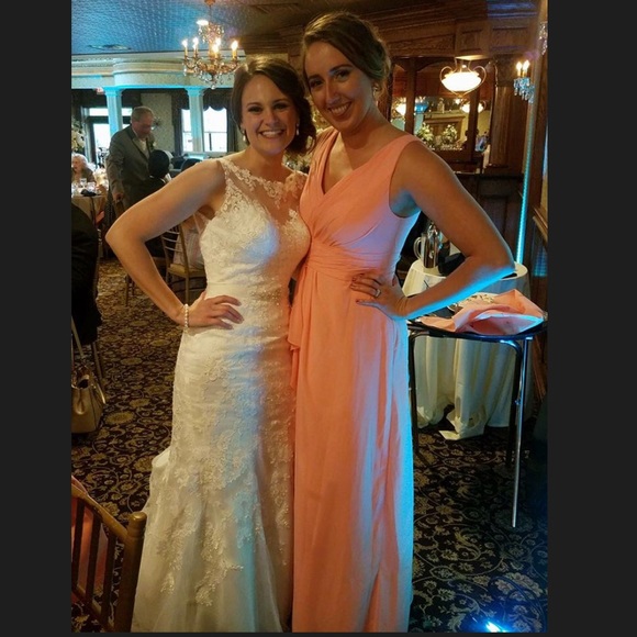 Azazie Julianna Dress in Coral - Picture 8 of 8